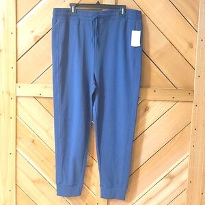 Westbound Womens Blue Jogger Sweatpants with Elastic Waistband